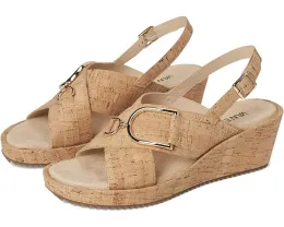 Vaneli Cadesh сандалии на танкетке из пробки с открытым мыском