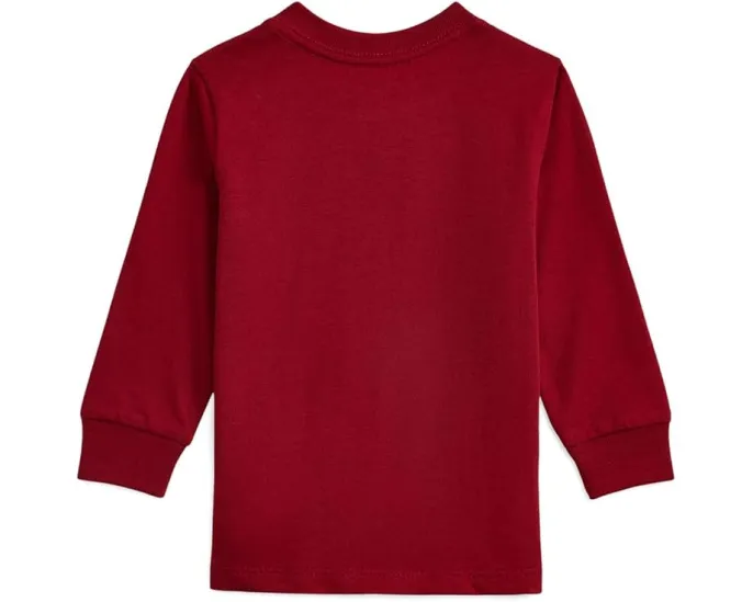 Детская футболка Polo Ralph Lauren Kids Polo Bear с длинным рукавом для младенцев