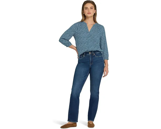 Джинсы NYDJ High Rise Straight с высокой посадкой Sunset Villa и технологией Lift Tuck
