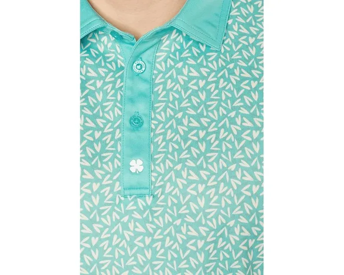 Поло Two of Hearts Polo Black Clover с принтом по всей поверхности