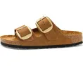 Сандалии Birkenstock Arizona Big Buckle из нубука с цветным принтом на стельке