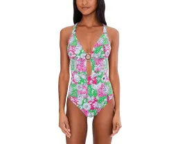 Купальник цельный Lilly Pulitzer Ester с декольте и съемными чашками