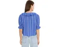 Топ Madewell Kelly в клетку из гофрированной ткани