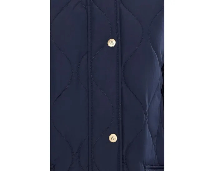 Куртка Lauren Ralph Lauren Onion Quilt Chambray Collar с водоотталкивающим покрытием