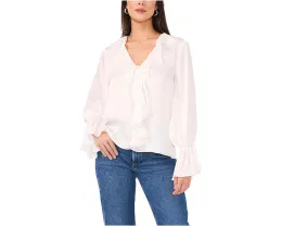 Блузка Vince Camuto с двойными оборками на груди и манжетах