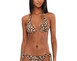 Верх для купальника Safari Leopard Cheryl Reversible Triangle от BECCA