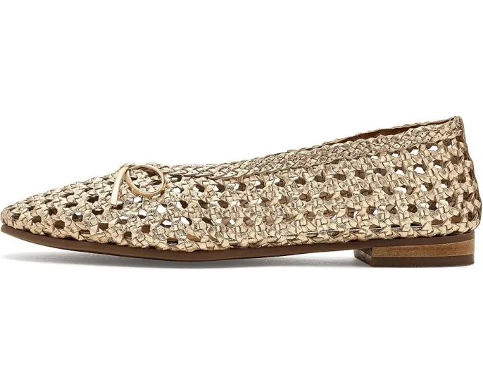 Балетки Flagstaff с плетеным кожаным верхом и бантом