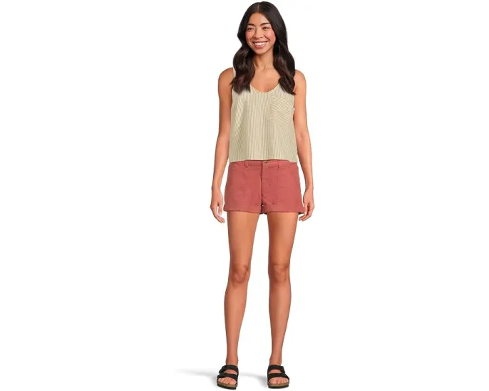 Топ Toad&Co Taj Hemp Button Back из конопли с V-образным вырезом