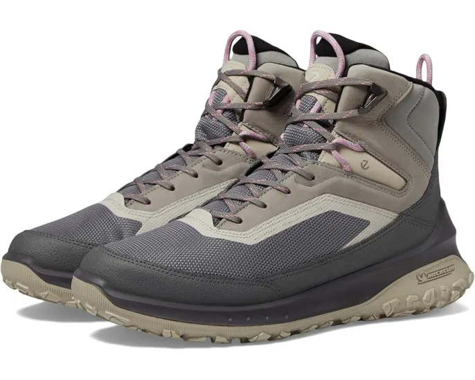 ECCO непромокаемые утепленные ботинки Ultra Terrain Mid Warm для холодной погоды стальные