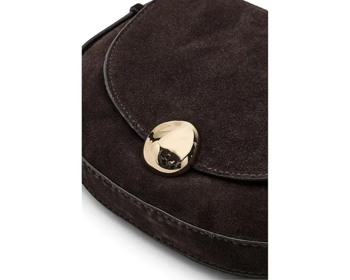 Маленькая сумочка Madewell Suede Sm Dakota Saddle Crossbody из мягкой замши с регулируемым ремнем