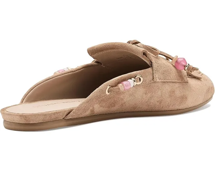 Мюли Stuart Weitzman Majorca Tinsley с круглым носком и бахромой