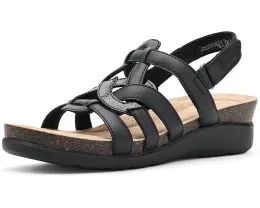 Сандалии Calenne Gracie Clarks на ремешках с клином и стелькой Ultimate Comfort