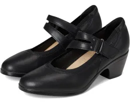 Туфли Clarks Emily 2 Janna с удобным каблуком и двойным ремешком