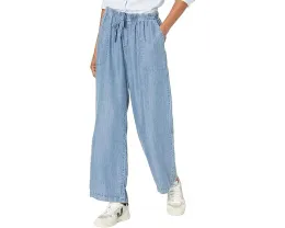 Джинсовые брюки Splendid Angie с завязками на талии и расклешенным низом