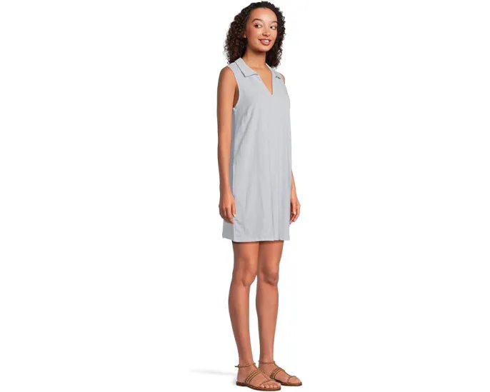 Платье Lilla P с воротником и без рукавов из фактурного трикотажа для повседневной носки