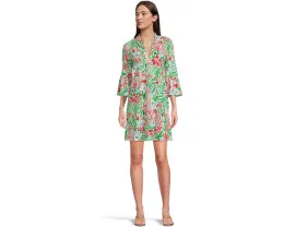 Платье Lilly Pulitzer Hayes из пима-хлопка с кружевной отделкой
