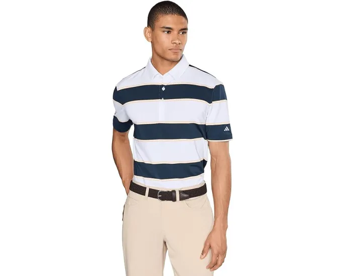 Polo футболка adidas Golf Ultimate365+ с широкой полосой и технологией CLIMACOOL®