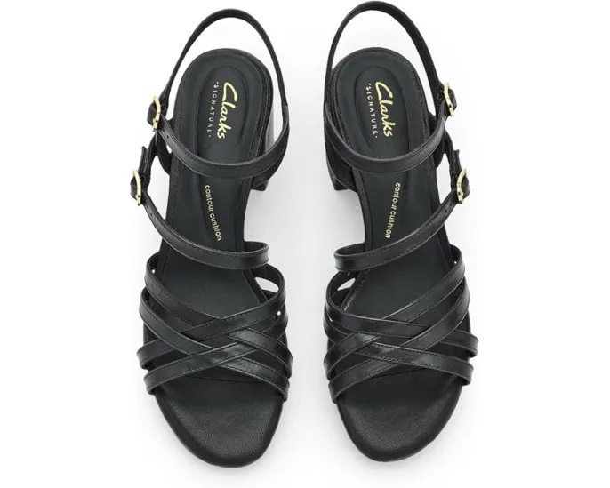 Вечерние сандалии Clarks Ezoria Strap на каблуке-платформе