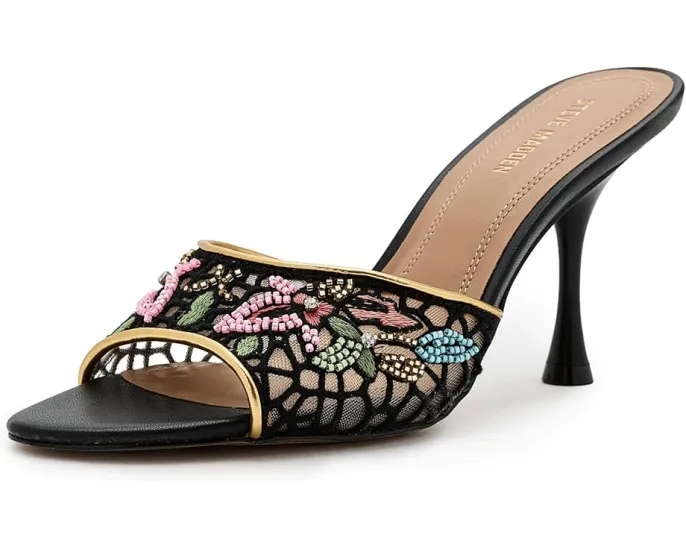 Сандалии Santi с вышивкой на шпильке и круглым носком Steve Madden