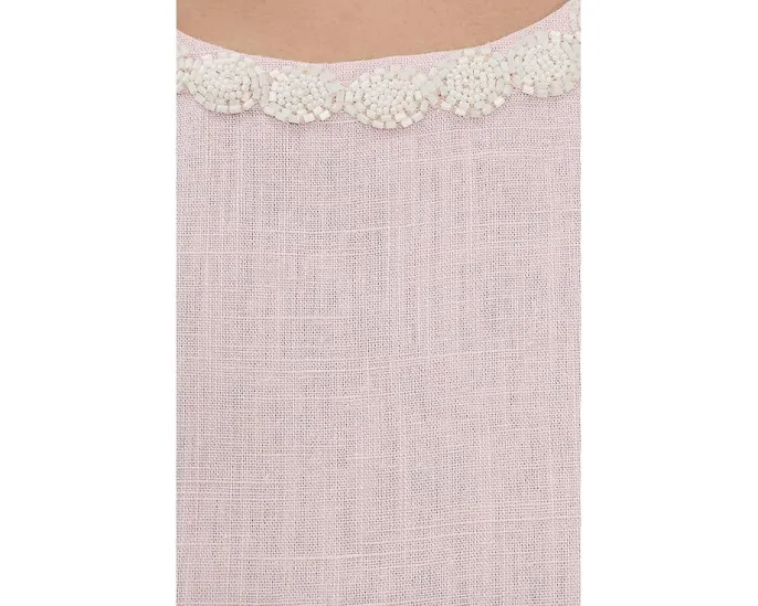 Блуза Vince Camuto без рукавов с круглым вырезом и застежкой на пуговицы сзади