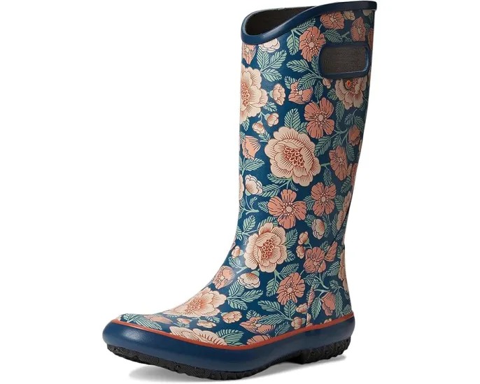 Резиновые сапоги Bogs Rainboot с цветочным принтом и стальной стелькой