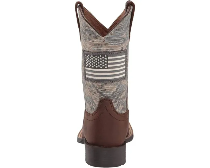 Ковбойские сапоги Ariat Kids Patriot для детей с квадратным носком