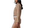 Косуха Blank NYC Latte Frappe из натуральной замши с молниями