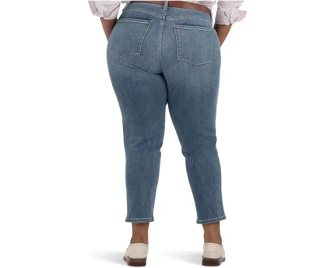 Джинсы KUT from the Kloth Plus Reese High Rise Fab Ab Ankle Straight с обычным подолом
