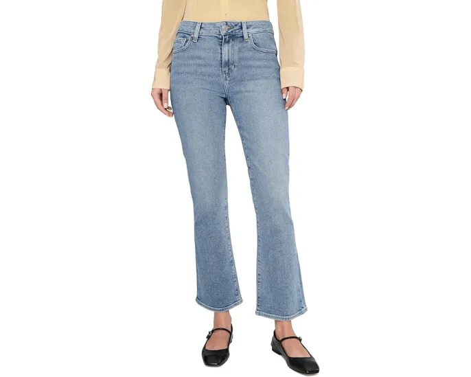Джинсы Paige Mason Crop Bootcut с расклешённым низом и средней посадкой в цвете Divine