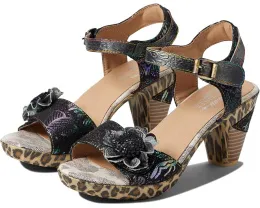 Туфли L'Artiste by Spring Step Wildcat с ручной росписью и цветком из ткани