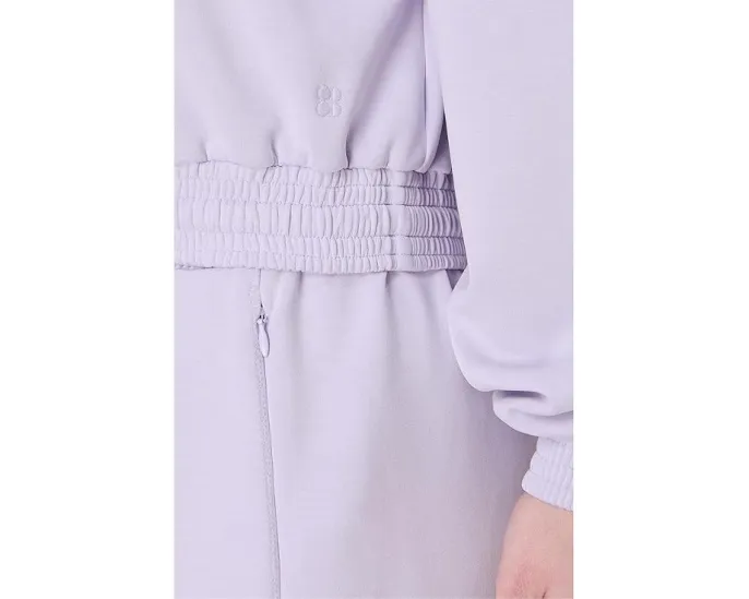 Sweaty Betty худи Sand Wash Cloudweight укороченное с капюшоном