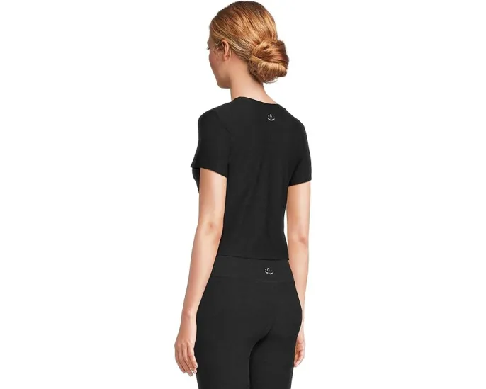 Beyond Yoga футболка Featherweight Cropped с ребристой отделкой