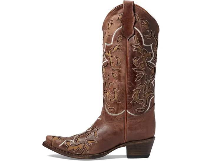 Corral Boots L6035 сапоги до икры с вышивкой и боковыми петлями