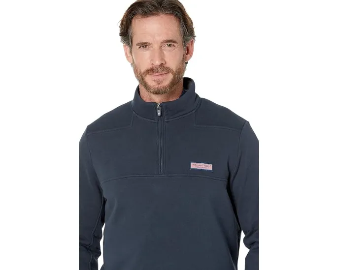 Vineyard Vines Классическая толстовка Shep Shirt с воротником стойкой и молнией