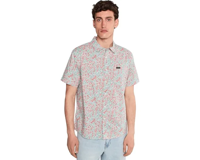 Рубашка Quiksilver Ditsy Daze Classic Short Sleeve Woven с принтом
