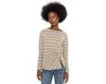 Топ Long Sleeve Boatneck Knit w/ Twist Detail Liverpool Los Angeles с полосатой вязкой