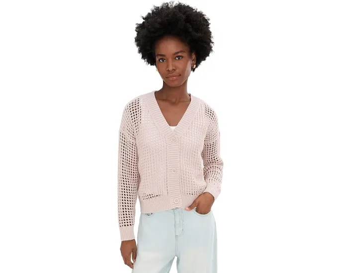 Кардиган Camellia Cardigan с сетчатой вязкой и V-образным вырезом от Splendid