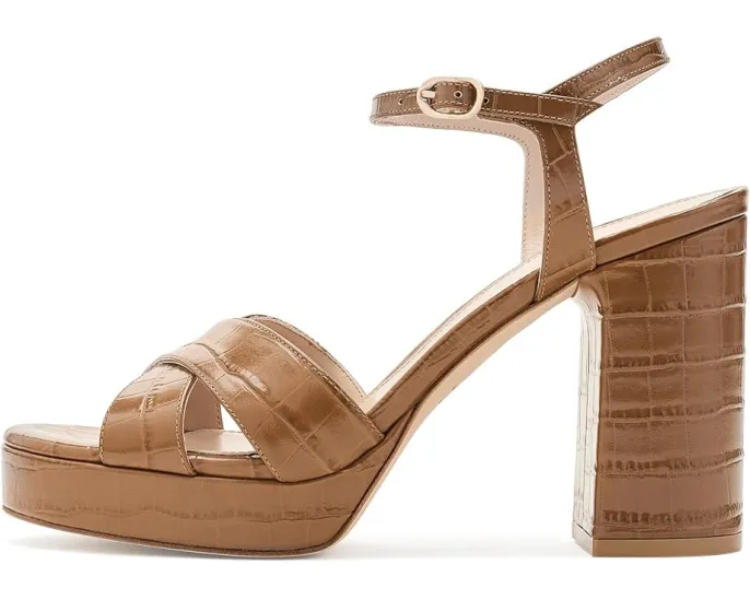 Сандалии Stuart Weitzman Dayna Platform на платформе и квадратном каблуке