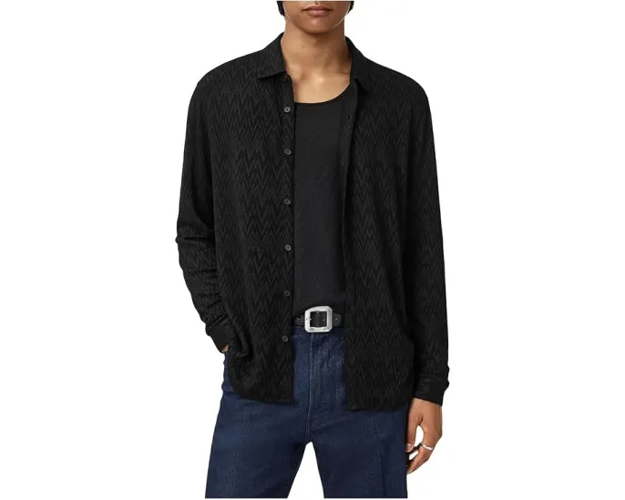 Рубашка John Varvatos Redmond с воротником и длинными рукавами