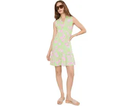 Платье Lilly Pulitzer Riegan с присборенной талией и короткими рукавами