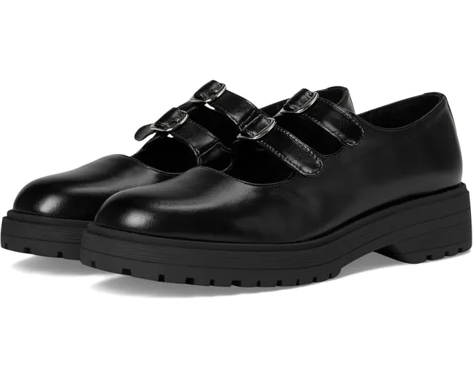Балетки Steve Madden Alba с ремешками в стиле Mary Jane и квадратным каблуком