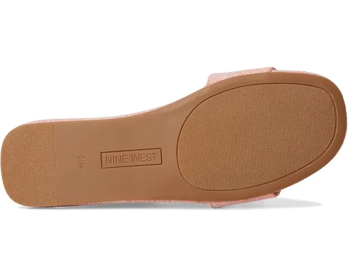 Плоские сандалии Nine West Lolipop с квадратным носком и подошвой из резины
