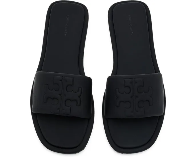 Tory Burch шлепанцы Double T Sport с принтом