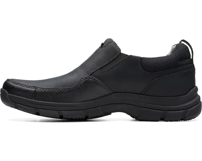 Водонепроницаемые кроссовки Clarks Walpath Step с кожаным верхом и квадратным каблуком