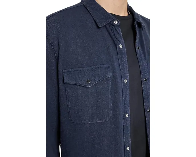 Рубашка John Varvatos Arvon Western с накладными карманами