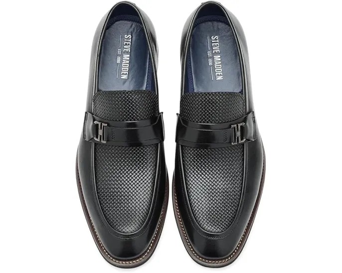 Лоферы Steve Madden Amboy из плетеной кожи с металлической пряжкой