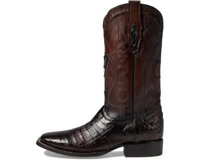 Cuadra высокие ботинки CU456 с тиснением под крокодила и квадратным носком