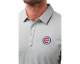 Поло TravisMathew Chicago Cubs The Zinna с вышивкой на груди