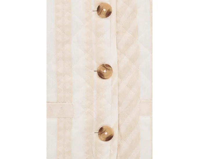 Короткая стёганая куртка Crafted Coco с геометрическим принтом Sanctuary