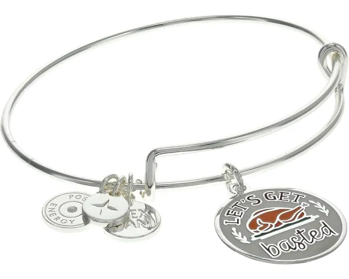 Браслет Let's Get Basted от Alex and Ani с эпоксидным шармом